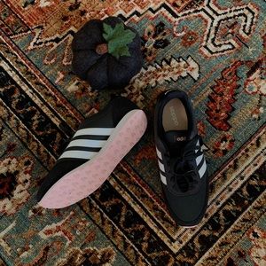 Adidas Navy, White & Pink Tennis Shoes